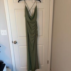 Sage Backless Green Dress